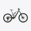 AMFLOW PR Carbon in Moss Green, drive-side profile with FOX fork, rear shock and Maxxis tyres.